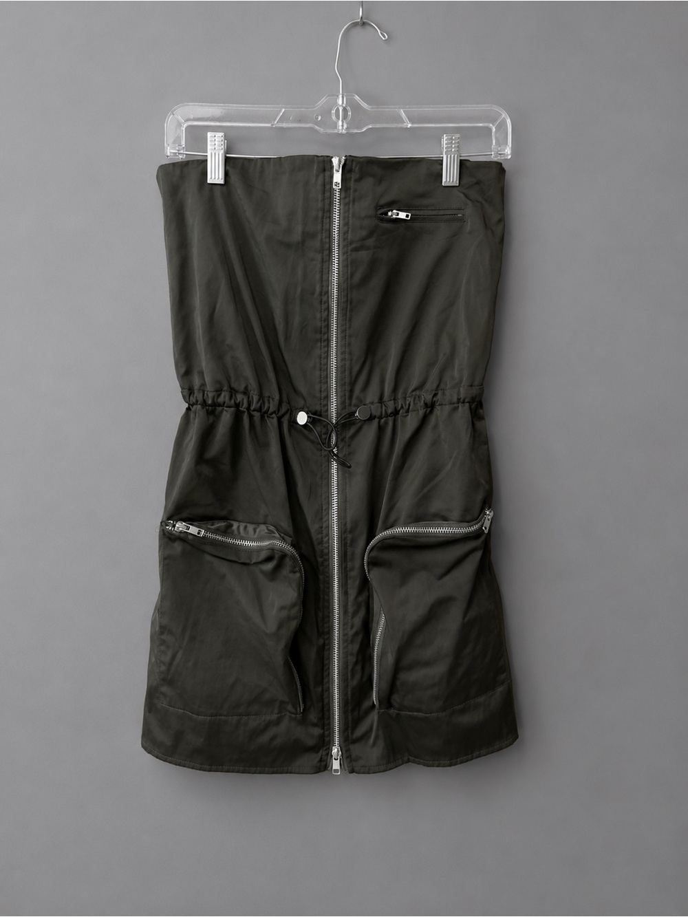 Zara nylon cargo mini dress